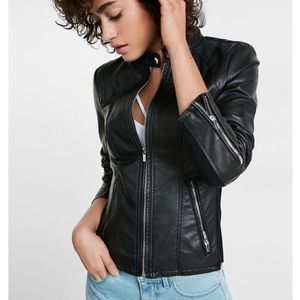 Express Leather Biker Jacket